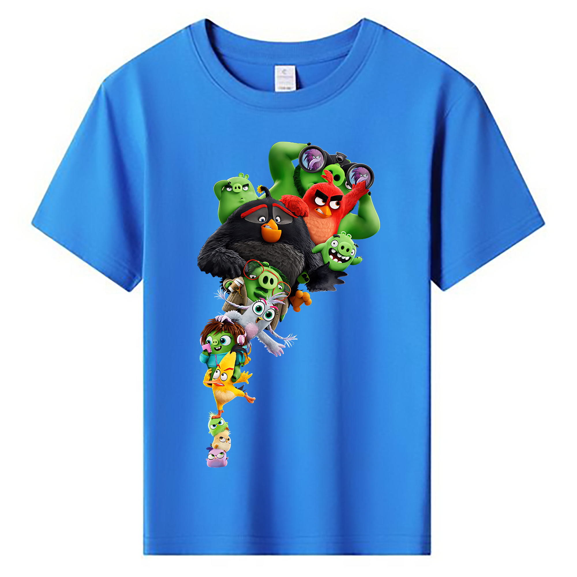 （画像用） Angry Birds アングリーバード 綿100％キッズTシャツ（フロントプリント）